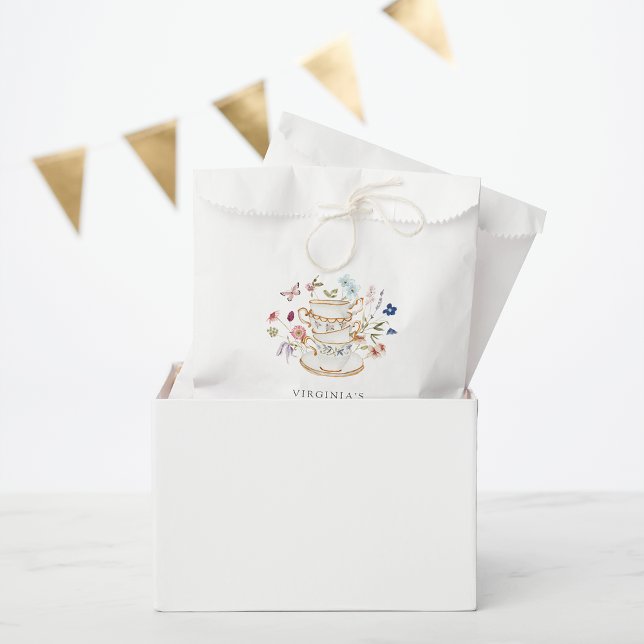 Bridal Tea Party Favour Bags (Bridal Tea Party Favor Bags by Painted Paperie
)