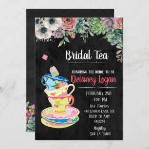 Bridal Tea Party floral Invitation