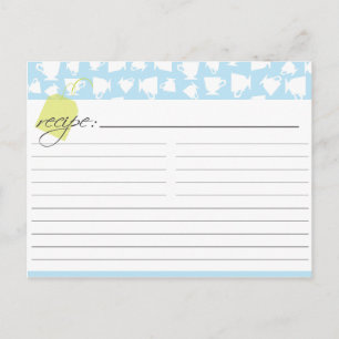 Bridal Tea Recipe Card