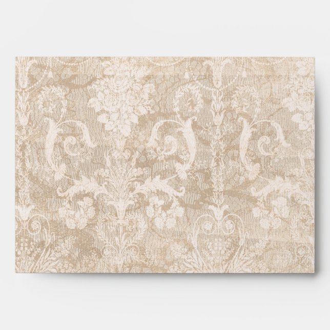 Bridal Tea Shower & Cake Vintage Invitation Envelope (Front)