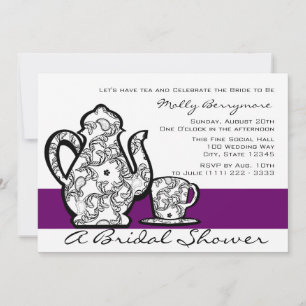 Bridal Tea with Changeable Colour Invitation