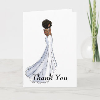 Bridal Thank You Card- African American Card