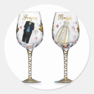 BRIDAL TOASTING GLASSES STICKER