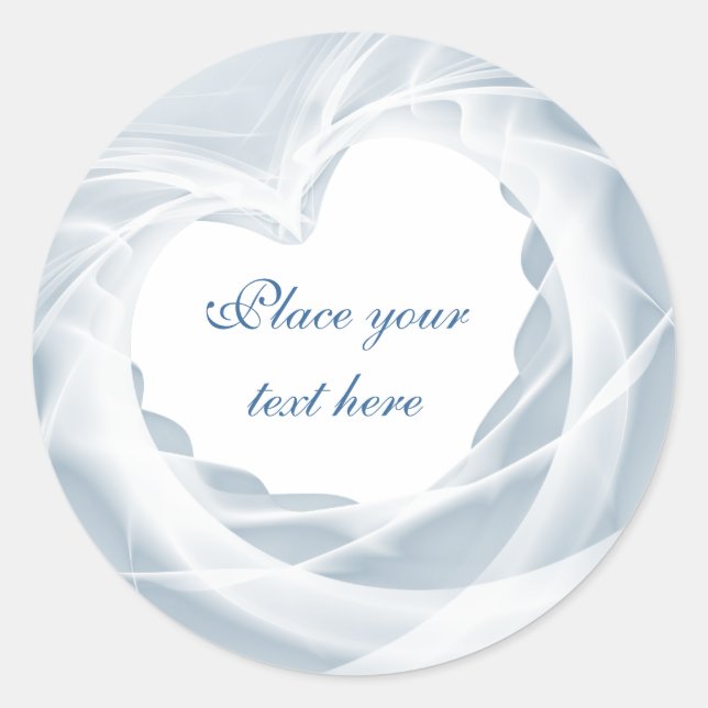 Bridal Veil Classic Round Sticker (Front)