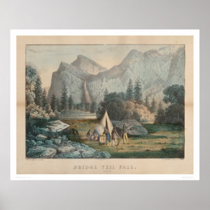 Bridal Veil Fall, Yosemite (1303) Poster