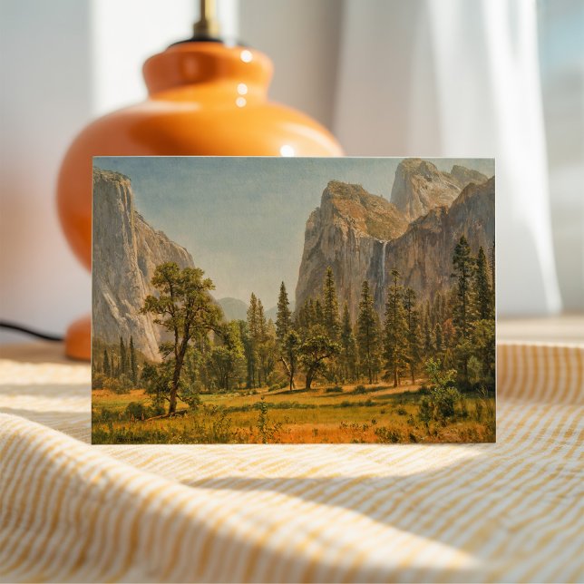 Bridal Veil Falls, California | Albert Bierstadt Card (Creator Uploaded)