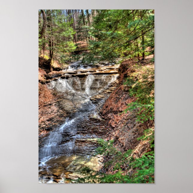 Bridal Veil Falls, CVNP, Ohio Poster (Front)