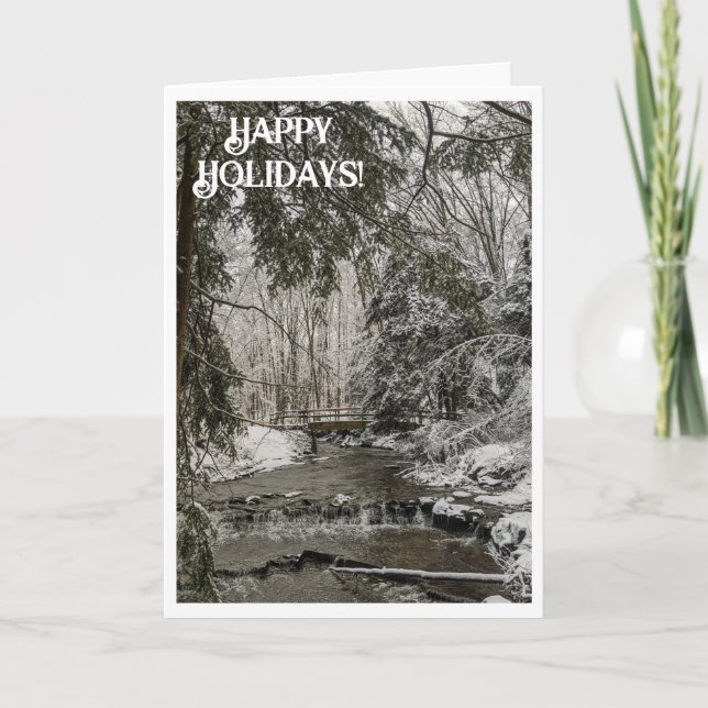 Bridal Veil Falls Holiday Card (Front)