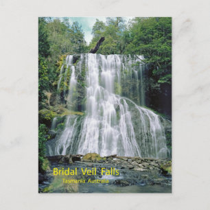 Bridal Veil Falls, Tasmania, Australia Postcard