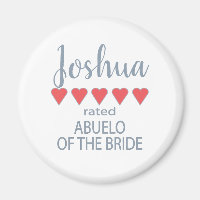 Bridal & Wedding Party 5 Heart Abuelo of Bride