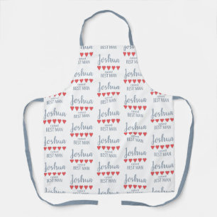 Bridal & Wedding Party 5 Heart Best Man Apron