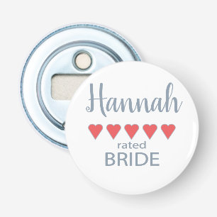Bridal & Wedding Party 5 Heart Bride Bottle Opener