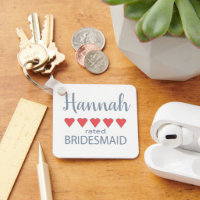 Bridal & Wedding Party 5 Heart Bridesmaid