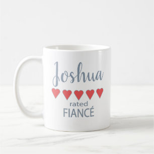 Bridal & Wedding Party 5 Heart Fiance Coffee Mug