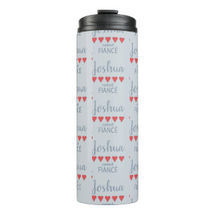 Bridal & Wedding Party 5 Heart Fiance Thermal Tumbler