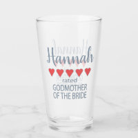 Bridal & Wedding Party 5 Heart Godmother of Bride