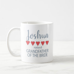 Bridal & Wedding Party 5 Heart Grandfather o Bride Coffee Mug
