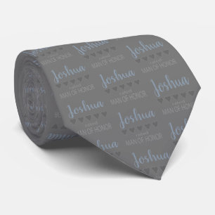 Bridal & Wedding Party 5 Heart Man of Honour Tie