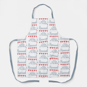 Bridal & Wedding Party 5 Heart Mother of Bride Apron