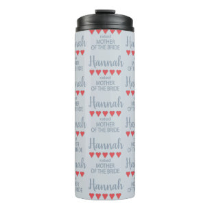 Bridal & Wedding Party 5 Heart Mother of Bride Thermal Tumbler