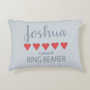 Bridal & Wedding Party 5 Heart Ring Bearer Decorative Cushion