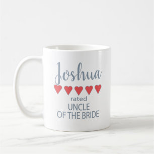 Bridal & Wedding Party 5 Heart Uncle of Bride Coffee Mug