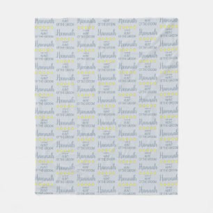 Bridal & Wedding Party 5 Star Aunt of Groom Fleece Blanket