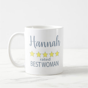 Bridal & Wedding Party 5 Star Best Woman Coffee Mug