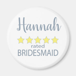 Bridal & Wedding Party 5 Star Bridesmaid Magnet