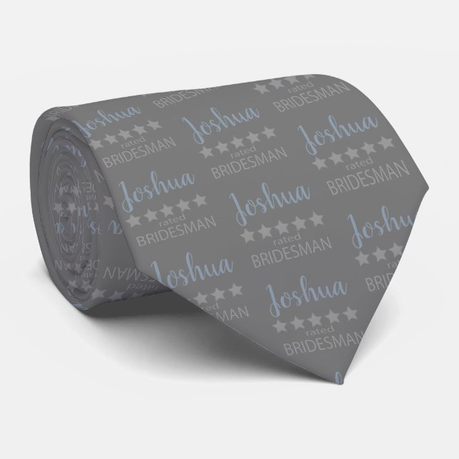 Bridal & Wedding Party 5 Star Bridesman Tie (Rolled)