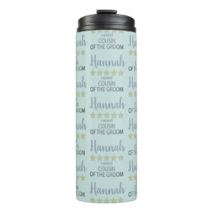 Bridal & Wedding Party 5 Star Cousin of Groom Thermal Tumbler
