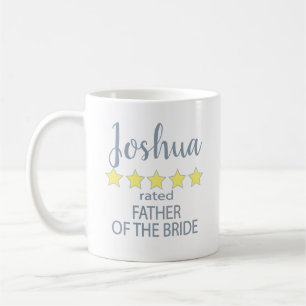 Bridal & Wedding Party 5 Star Father of Bride Coffee Mug