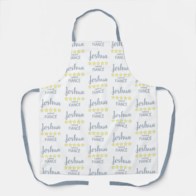 Bridal & Wedding Party 5 Star Fiance Apron (Front)