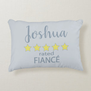Bridal & Wedding Party 5 Star Fiance Decorative Cushion
