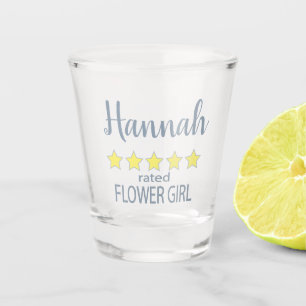 Bridal & Wedding Party 5 Star Flower Girl Shot Glass