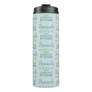 Bridal & Wedding Party 5 Star Godmother of Bride Thermal Tumbler