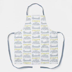 Bridal & Wedding Party 5 Star Godmother of Groom Apron
