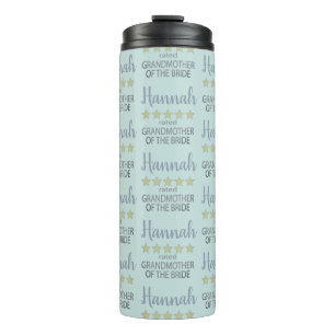 Bridal & Wedding Party 5 Star Grandmother of Bride Thermal Tumbler
