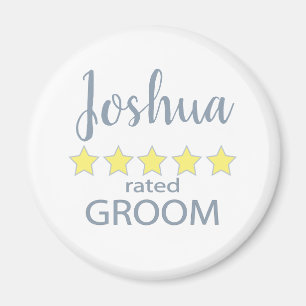 Bridal & Wedding Party 5 Star Groom Magnet