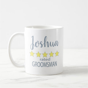 Bridal & Wedding Party 5 Star Groomsman Coffee Mug