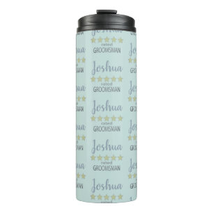 Bridal & Wedding Party 5 Star Groomsman Thermal Tumbler