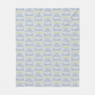 Bridal & Wedding Party 5 Star Mother of Groom Fleece Blanket