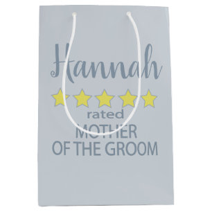 Bridal & Wedding Party 5 Star Mother of Groom Medium Gift Bag