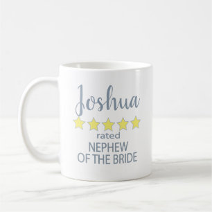 Bridal & Wedding Party 5 Star Nephew of Bride Coffee Mug