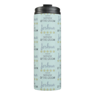 Bridal & Wedding Party 5 Star Nephew of Groom Thermal Tumbler