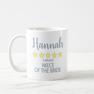 Bridal & Wedding Party 5 Star Niece of Bride Coffee Mug