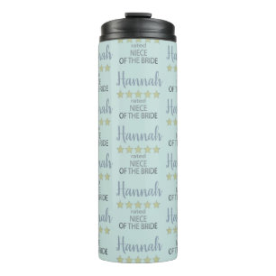 Bridal & Wedding Party 5 Star Niece of Bride Thermal Tumbler