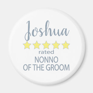 Bridal & Wedding Party 5 Star Nonno of Groom Magnet