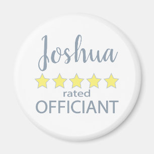 Bridal & Wedding Party 5 Star Officiant Magnet