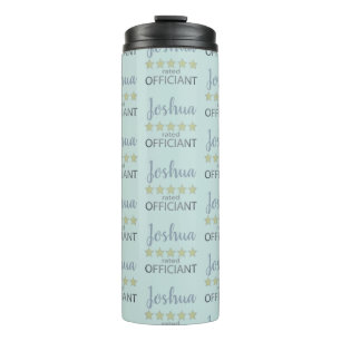 Bridal & Wedding Party 5 Star Officiant Thermal Tumbler